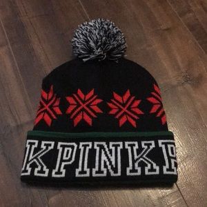 Victoria’s Secret/pink beanie